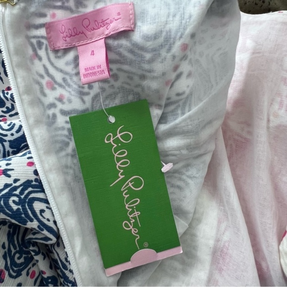 Lily Pulitzer Delia Shift in Indigo Star Crush NWT Size 4 Easter, Wedding, Date - Picture 12 of 12